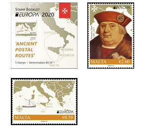 Europa (C.E.P.T.) 2020 - Ancient Postal Routes - Malta 2020 Set