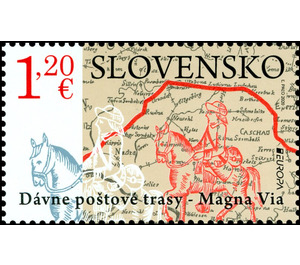 Europa (C.E.P.T.) 2020 - Ancient Postal Routes - Slovakia 2020 - 1.20