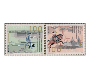 Europa (C.E.P.T.) 2020 - Ancient Postal Routes - Switzerland 2020 Set