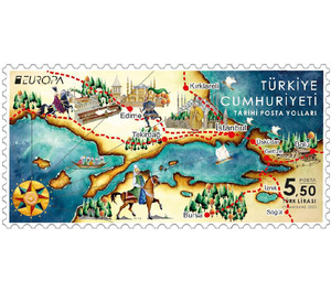 Europa (C.E.P.T.) 2020 - Ancient Postal Routes - Turkey 2020 - 5.50