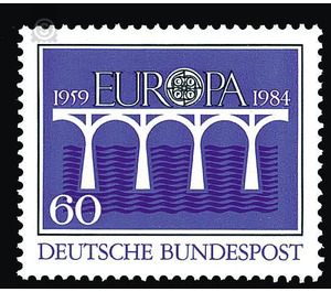 Europe 25 years of the European Conference of Administration for Post and Telecommunications (CEPT)  - Germany / Federal Republic of Germany 1984 - 60 Pfennig