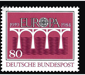 Europe 25 years of the European Conference of Administration for Post and Telecommunications (CEPT)  - Germany / Federal Republic of Germany 1984 - 80 Pfennig