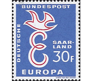 Europe - Germany / Saarland 1958 - 3,000 Pfennig