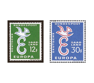 Europe - Germany / Saarland 1958 Set