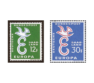 Europe - Germany / Saarland 1958 Set