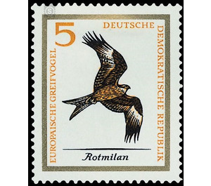 European birds of prey  - Germany / German Democratic Republic 1965 - 5 Pfennig