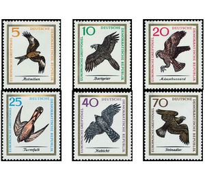 European birds of prey  - Germany / German Democratic Republic 1965 Set