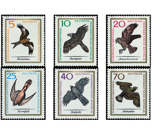 European birds of prey  - Germany / German Democratic Republic 1965 Set