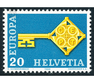 European brand key  - Switzerland 1968 - 20 Rappen