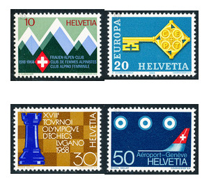 European brand key  - Switzerland 1968 Set