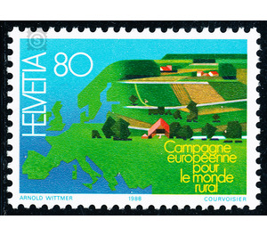 European campaign for rural areas  - Switzerland 1988 - 80 Rappen