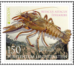 European Crayfish (Astacus astacus) - Liechtenstein 2021 - 150 Centime