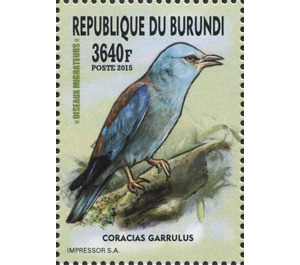 European Roller (Coracias garrulus) - East Africa / Burundi 2016
