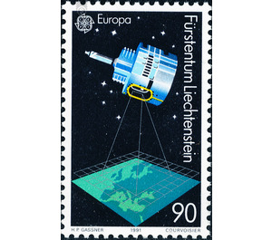 European Spaceflight  - Liechtenstein 1991 - 90 Rappen