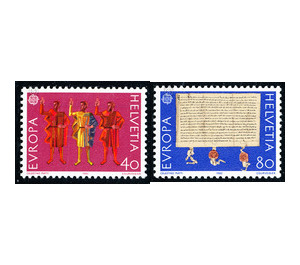 European stamp - Federal letter  - Switzerland 1982 Set