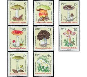 European toadstools  - Germany / German Democratic Republic 1974 Set