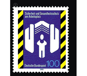 European year for Safety and health at work  - Germany / Federal Republic of Germany 1993 - 100 Pfennig