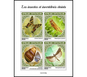 Extinct Insecta and Invertebrates - Central Africa / Central African Republic 2021
