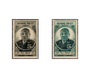 F. Eboue - South America / French Guiana 1945 Set