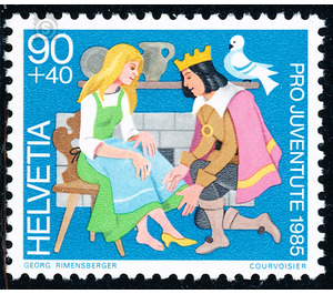 Fairy tale - Cinderella  - Switzerland 1985 - 90 Rappen