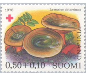 False saffron milk-cap (Lactarius deterrimus) - Finland 1978 - 0.50 markka