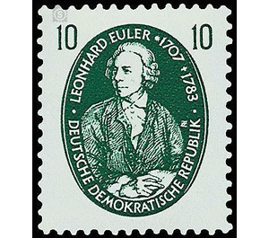 Famous natural scientists  - Germany / German Democratic Republic 1957 - 10 Pfennig