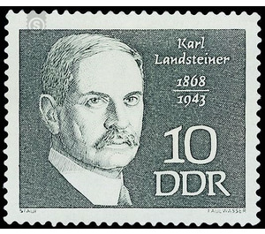 Famous people  - Germany / German Democratic Republic 1968 - 10 Pfennig