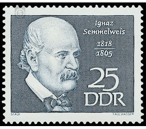 Famous people  - Germany / German Democratic Republic 1968 - 25 Pfennig