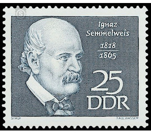 Famous people  - Germany / German Democratic Republic 1968 - 25 Pfennig