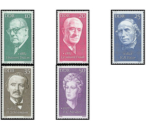 Famous people  - Germany / German Democratic Republic 1972 Set