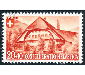 farmhouse  - Switzerland 1945 - 20 Rappen