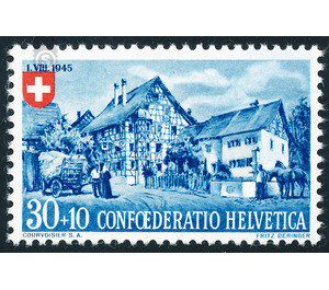 farmhouse  - Switzerland 1945 - 301 Rappen