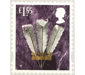 Feathers of Prince of Wales - United Kingdom 2019 - 1.55