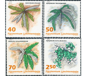 ferns  - Liechtenstein 1992 Set