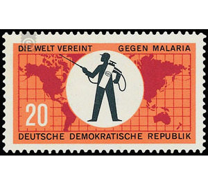 Fight against malaria  - Germany / German Democratic Republic 1963 - 20 Pfennig