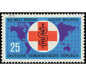 Fight against malaria  - Germany / German Democratic Republic 1963 - 25 Pfennig