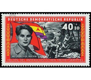 Fighters of the International Brigades in Spain  - Germany / German Democratic Republic 1966 - 40 Pfennig