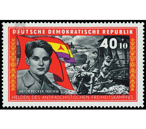 Fighters of the International Brigades in Spain  - Germany / German Democratic Republic 1966 - 40 Pfennig