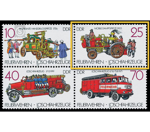 Fire brigades: fire trucks  - Germany / German Democratic Republic 1987 - 25 Pfennig