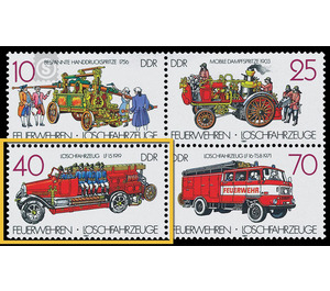 Fire brigades: fire trucks  - Germany / German Democratic Republic 1987 - 40 Pfennig