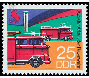 fire Department  - Germany / German Democratic Republic 1977 - 25 Pfennig