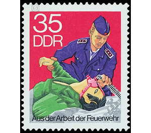 fire Department  - Germany / German Democratic Republic 1977 - 35 Pfennig