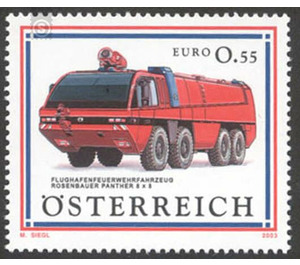 fire engine  - Austria / II. Republic of Austria 2003 - 55 Euro Cent