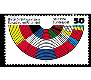 First direct election to the European Parliament  - Germany / Federal Republic of Germany 1979 - 50 Pfennig