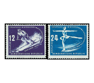 First winter sports championships of the GDR  - Germany / German Democratic Republic 1950 Set