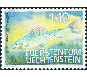 fish  - Liechtenstein 1987 - 110 Rappen