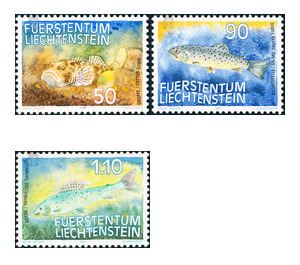 fish  - Liechtenstein 1987 Set