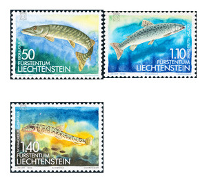 fish  - Liechtenstein 1989 Set