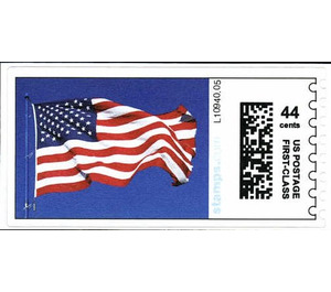 Flag on flagpole - United States of America 2009