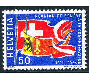 Flags  - Switzerland 1964 - 50 Rappen